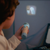 PROJEKTOR latarka z 12 bajkami na slajdach BŁĘKIT