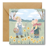 WIOSENNY SPACER kartka okolicznościowa na Wielkanoc