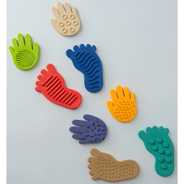 SENSORKY ścieżka sensoryczna ZESTAW 8 szt. + karty ruchowe