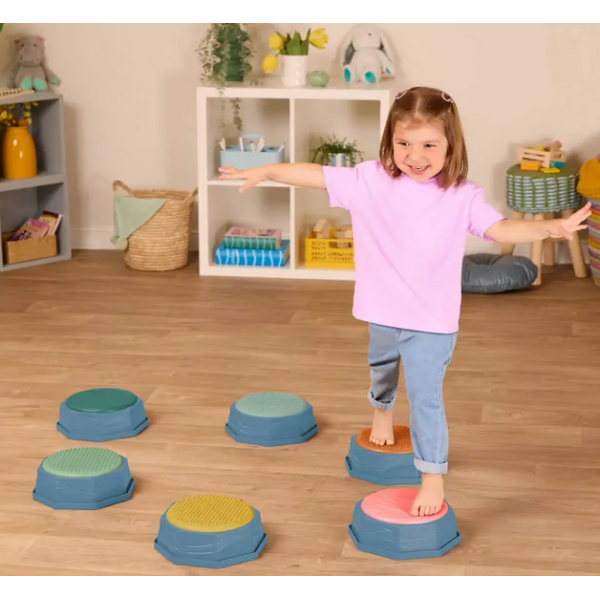 6 PÓL/KAMIENI SENSORYCZNYCH zestaw modułowy Balance & Hop Stepping Stones Sensory Step Stones