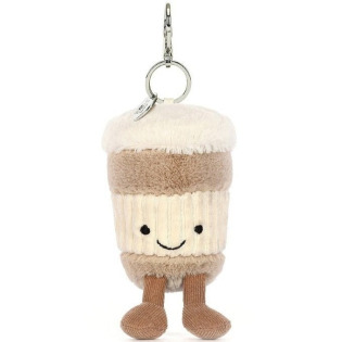 UŚMIECHNIĘTY KUBEK KAWY zawieszka breloczek 18 cm Jellycat