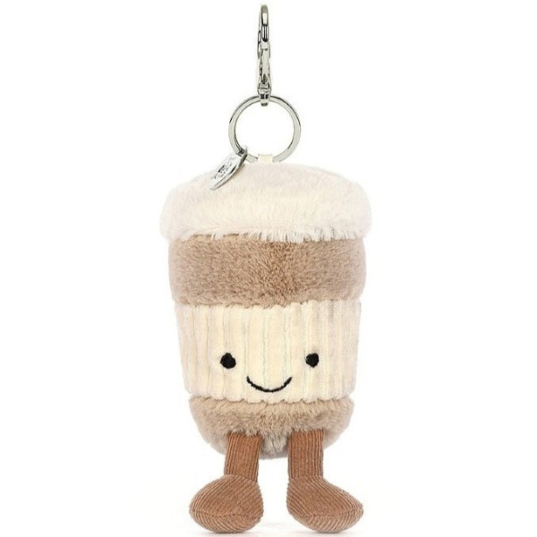 UŚMIECHNIĘTY KUBEK KAWY zawieszka breloczek 18 cm Jellycat