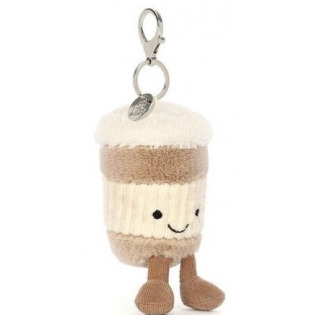 UŚMIECHNIĘTY KUBEK KAWY zawieszka breloczek 18 cm Jellycat