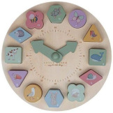 DREWNIANY ZEGAR edukacyjny do nauki czasu