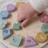 DREWNIANY ZEGAR edukacyjny do nauki czasu