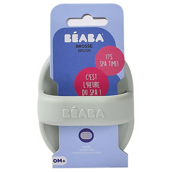 SILIKONOWA SZCZOTECZKA do mycia i masażu dziecka Misty green Beaba
