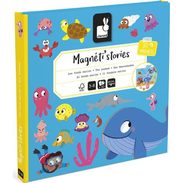 Magnetyczna układanka PODWODNY ŚWIAT Magneti'stories