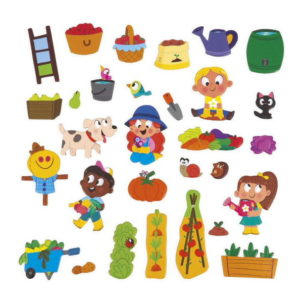 Magnetyczna układanka W OGRÓDKU Magneti'stories