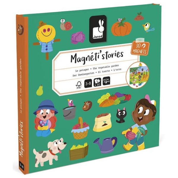 Magnetyczna układanka W OGRÓDKU Magneti'stories