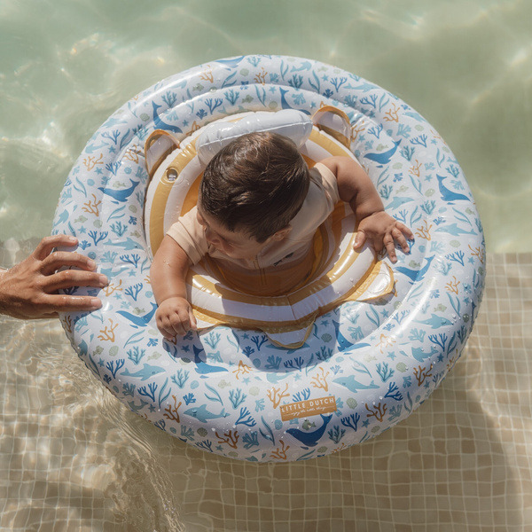 NIEBIESKIE KOŁO TRENINGOWE do nauki pływania Blue Ocean Dreams