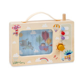 TELEWIZOR drewniana animowana pozytywka Smok Joe