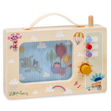 TELEWIZOR drewniana animowana pozytywka Smok Joe