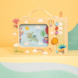 TELEWIZOR drewniana animowana pozytywka Smok Joe