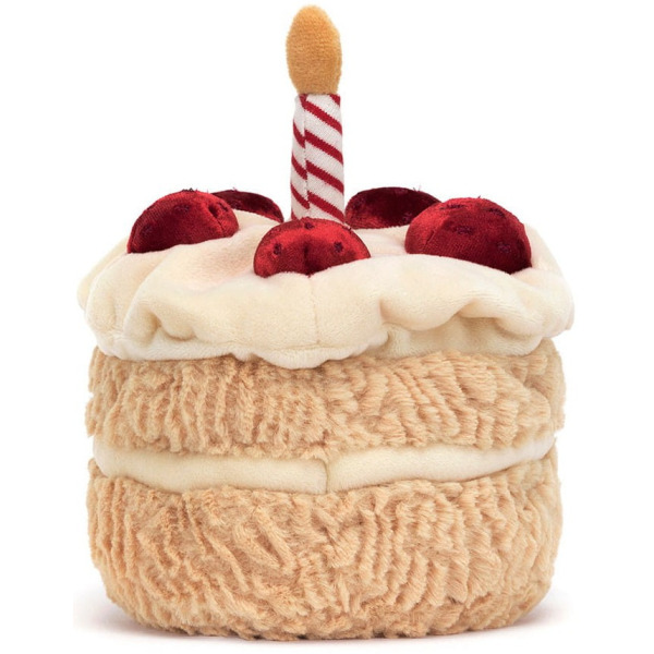 URODZINOWY TORCIK ze świeczką przytulanka 16 cm