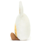 WESOŁE JAJKO Z USZAMI KRÓLICZKA kremowa przytulanka Amuse 14 cm