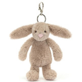 BEŻOWY KRÓLICZEK beżowa zawieszka breloczek Beige Bunny 18 cm