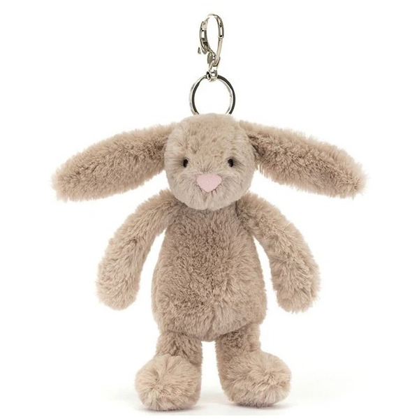 BEŻOWY KRÓLICZEK beżowa zawieszka breloczek Beige Bunny 18 cm
