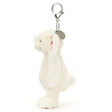 KREMOWY KRÓLICZEK Z KWIECISTYMI USZAMI zawieszka breloczek Berry Bunny 18 cm