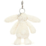 KREMOWY KRÓLICZEK Z KWIECISTYMI USZAMI zawieszka breloczek Berry Bunny 18 cm