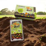 MAGICZNA GLEBA Z WARZYWAMI piasek kinetyczny 100% naturalny 907g w pojemniku zestaw z akcesoriami