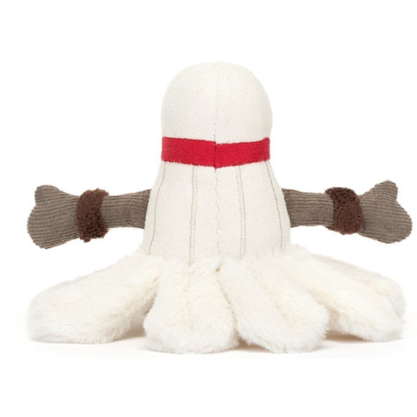 WESOŁA LOTKA DO BADMINTONA kremowa przytulanka 15 cm