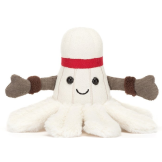 WESOŁA LOTKA DO BADMINTONA kremowa przytulanka 15 cm