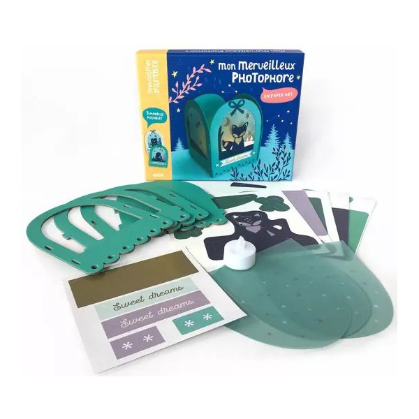 LAMPION do samodzielnego złożenia ozdoba zestaw kreatywny DIY Auzou 6+