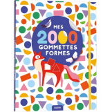 ZWIERZĄTKA książeczka do wyklejania kształty 2000 naklejek Auzou 3+