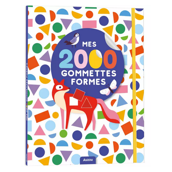 ZWIERZĄTKA książeczka do wyklejania kształty 2000 naklejek Auzou 3+