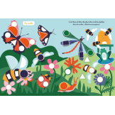 ZWIERZĄTKA książeczka do wyklejania kształty 2000 naklejek Auzou 3+