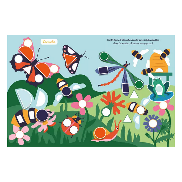 ZWIERZĄTKA książeczka do wyklejania kształty 2000 naklejek Auzou 3+