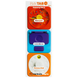 PlayTab SENSORYCZNE KWADRATY zestaw 3 ze zgarniaczem kuleczek 3 szt.