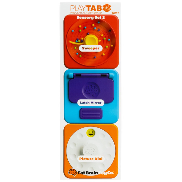 PlayTab SENSORYCZNE KWADRATY zestaw 3 ze zgarniaczem kuleczek 3 szt.