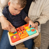 PlayTab SENSORYCZNE KWADRATY zestaw 1 z przekładankami 3 szt.