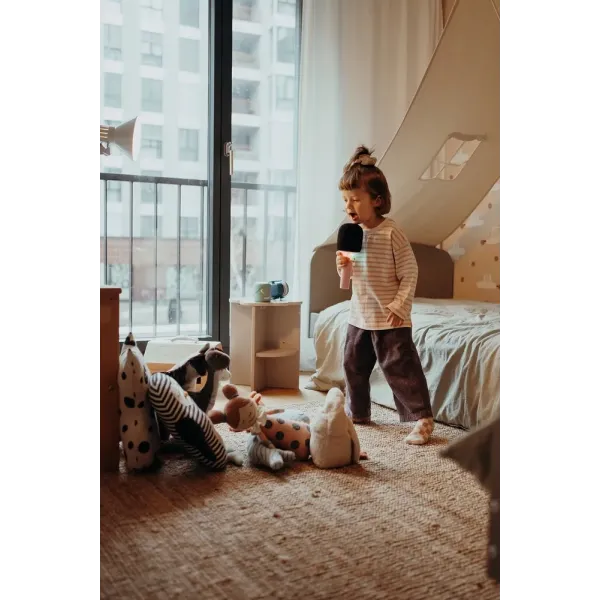 KIDYMIC - mikrofon do karaoke z modulacją głosu niebieski