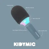 KIDYMIC - mikrofon do karaoke z modulacją głosu różowy