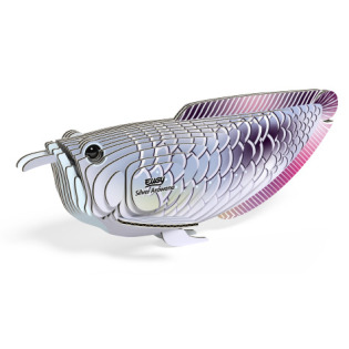 AROWANA SREBRNA układanka przestrzenna 3D