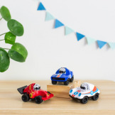 BIAŁE AUTKO WYŚCIGOWE pojazd z napędem