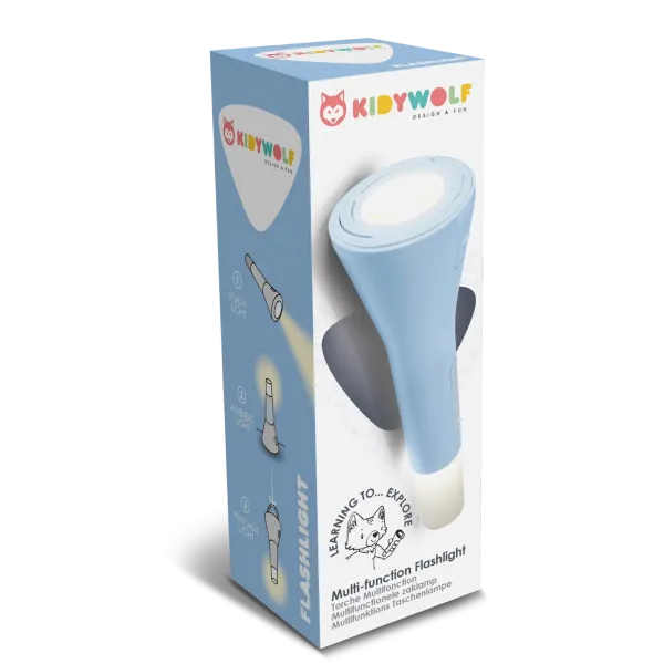 Kidyflashlight Niebieska Latarka 3w1 dla Małych Odkrywców