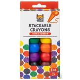 RETRO TĘCZA kredki modułowe stożkowe