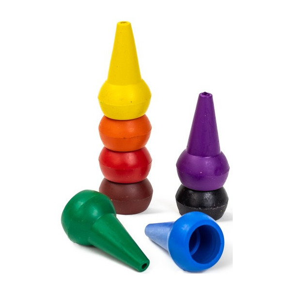 RETRO TĘCZA kredki modułowe stożkowe