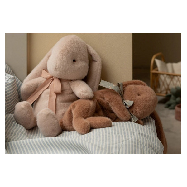 PLUSZOWY ŚPIĄCY KRÓLICZEK miękki brązowy