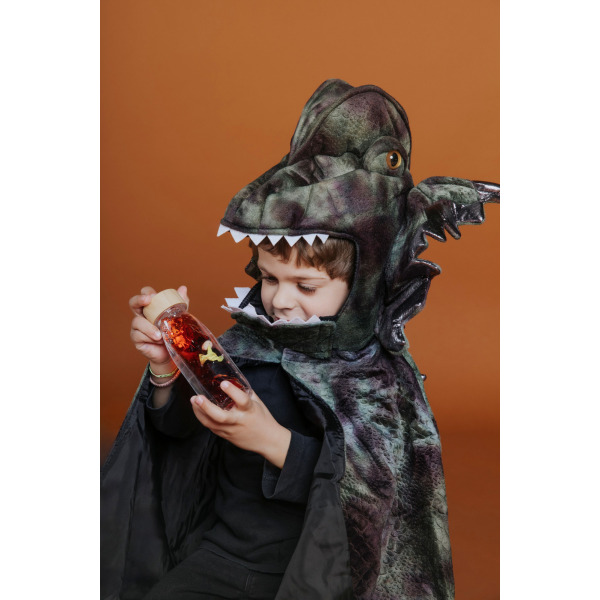 T-REX dwufazowa butelka sensoryczna do zabawy MOVE pomarańczowa dinozaur