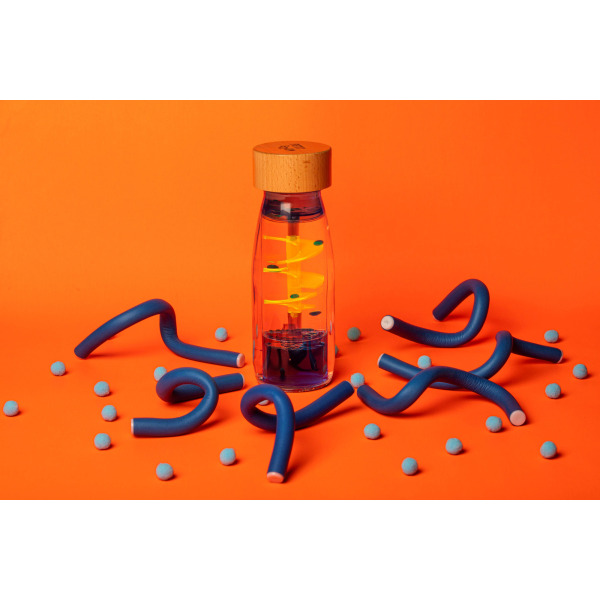 SPIRALA  dwufazowa butelka sensoryczna do zabawy MOVE niebieska