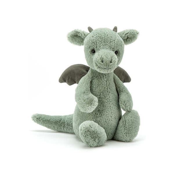 SMOK MIĘTOWO-SZARY zielona przytulanka 31 cm