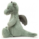 SMOK MIĘTOWO-SZARY zielona przytulanka 31 cm