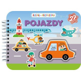 POJAZDY książeczka aktywizująca RZEPKI-PRZYCZEPKI Jul Łyskawa