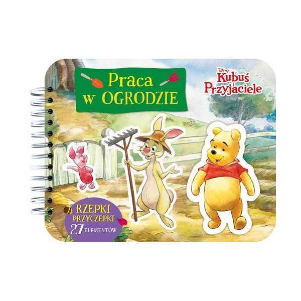 KUBUŚ PUCHATEK. PRACA W OGRODZIE książeczka aktywizująca RZEPKI-PRZYCZEPKI Disney Monika Kiersnowska