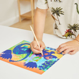 DINOZAURY zestaw kreatywny do wydrapywania