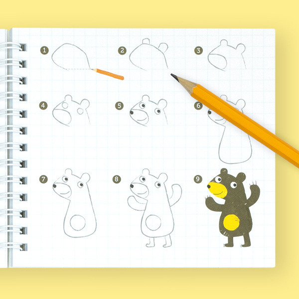 ZWIERZĄTKA zestaw do nauki rysowania